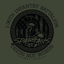 Load image into Gallery viewer, 1-36 IN Bn &quot;Athletic&quot; Fit Guardian OD Green Poly TShirt (Premium)
