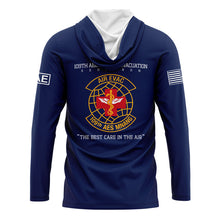 Load image into Gallery viewer, 109th Air Evac Navy TShirt Hoodie (Premium)
