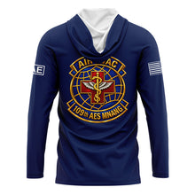 Load image into Gallery viewer, 109th Air Evac Navy TShirt Hoodie (Premium)
