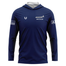 Load image into Gallery viewer, 109th Air Evac Navy TShirt Hoodie (Premium)
