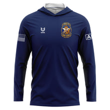 Load image into Gallery viewer, 109th Air Evac Navy TShirt Hoodie (Premium)
