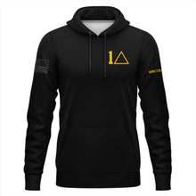 Load image into Gallery viewer, 1AD Triangle Black Hyperion Poly Hoodie (Premium)
