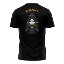 Load image into Gallery viewer, 1st SFG &quot;Airborne/Ranger&quot; &quot;Athletic&quot; Fit Guardian Black TShirt (Premium)
