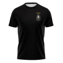 Load image into Gallery viewer, 1st SFG &quot;Airborne/Ranger&quot; &quot;Athletic&quot; Fit Guardian Black TShirt Front Only (Premium)
