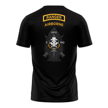 Load image into Gallery viewer, 1st SFG &quot;Airborne/Ranger&quot; &quot;Athletic&quot; Fit Guardian Black TShirt (Premium)
