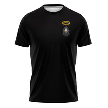 Load image into Gallery viewer, 1st SFG &quot;Airborne/Ranger&quot; &quot;Athletic&quot; Fit Guardian Black TShirt Front Only (Premium)

