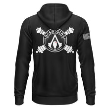 Load image into Gallery viewer, 2-3 FA Assassins Black Hyperion Hoodie (Premium)
