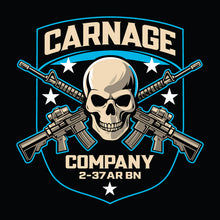 Load image into Gallery viewer, 2-37AR Carnage "Loose" Fit Guardian Black Poly TShirt (Premium)
