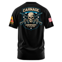 Load image into Gallery viewer, 2-37AR Carnage "Loose" Fit Guardian Black Poly TShirt (Premium)
