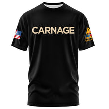 Load image into Gallery viewer, 2-37AR Carnage "Loose" Fit Guardian Black Poly TShirt (Premium)
