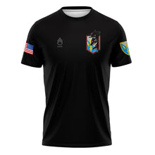 Load image into Gallery viewer, 201st EMIB HHC "Athletic" Fit Guardian Black Poly TShirt (Premium)
