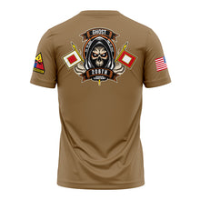 Load image into Gallery viewer, 208th Signal Co "Athletic" Fit Guardian Brown Poly TShirt (Premium)
