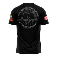 Load image into Gallery viewer, 4-6 IN Hatchet Co "Athletic" Fit Guardian Black TShirt (Premium)
