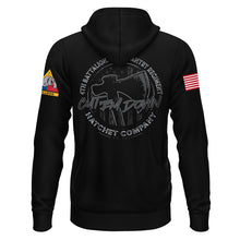 Load image into Gallery viewer, 4-6 IN Hatchet Co Black Hyperion Poly Hoodie (Premium)
