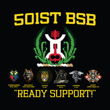 Load image into Gallery viewer, 501st BSB Providers w/Unit Names &quot;Athletic&quot; Fit Guardian Black Poly TShirt (Premium)
