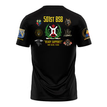 Load image into Gallery viewer, 501st BSB Providers &quot;Athletic&quot; Fit Guardian Black Poly TShirt (Premium)
