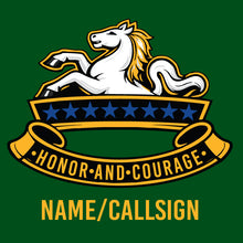 Load image into Gallery viewer, 6-8 CAV "Loose" Fit Guardian Green Poly TShirt (Premium)
