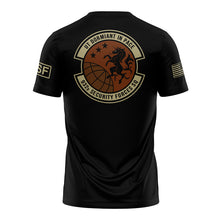 Load image into Gallery viewer, 932nd Security Forces Sq &quot;Athletic&quot; Fit Guardian Black TShirt (Premium)
