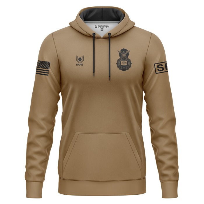 932nd Security Forces Sq Brown Hyperion Hoodie (Premium)