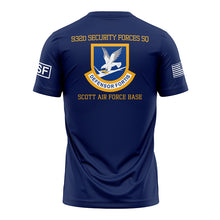 Load image into Gallery viewer, 932nd Security Forces Sq &quot;Athletic&quot; Fit Guardian Navy TShirt (Premium)
