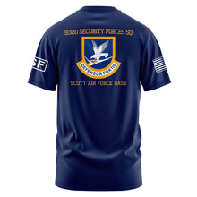 Load image into Gallery viewer, 932nd Security Forces Sq &quot;Loose&quot; Fit Guardian Navy TShirt (Premium)
