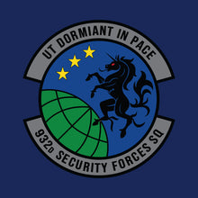 Load image into Gallery viewer, 932nd Security Forces Sq &quot;Athletic&quot; Fit Guardian Navy TShirt (Premium)
