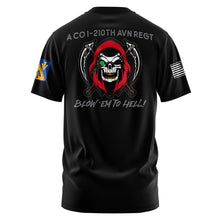 Load image into Gallery viewer, A Co 1-210th AVN &quot;Loose&quot; Fit Guardian Black Poly TShirt (Premium)
