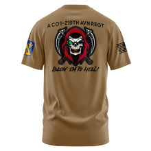 Load image into Gallery viewer, A Co 1-210th AVN &quot;Loose&quot; Fit Guardian Brown Poly TShirt (Premium)
