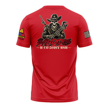 Load image into Gallery viewer, B Co 501st BSB &quot;Athletic&quot; Fit Guardian Red Poly TShirt (Premium)
