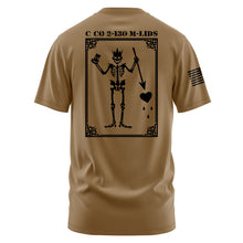 Load image into Gallery viewer, C Co 2-130th INF &quot;Ace of Spades&quot; &quot;Loose&quot; Fit Guardian Brown TShirt (Premium)
