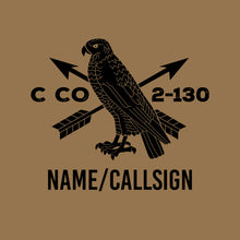 Load image into Gallery viewer, C Co 2-130th INF &quot;Ace of Spades&quot; &quot;Loose&quot; Fit Guardian Brown TShirt (Premium)
