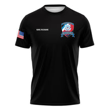 Load image into Gallery viewer, Coast Guard Riders "Athletic" Fit Guardian Black Poly TShirt (Premium)
