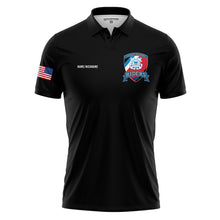 Load image into Gallery viewer, Coast Guard Riders Black Fusion Polo (Premium)

