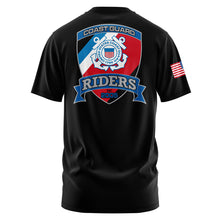 Load image into Gallery viewer, Coast Guard Riders "Loose" Fit Guardian Black Poly TShirt (Premium)
