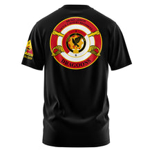 Load image into Gallery viewer, Dragoon Trp 6-1 Cav "Loose" Fit Guardian Black Poly TShirt (Premium)
