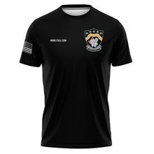 Load image into Gallery viewer, 2D MDEB "Athletic" Fit Guardian Black Poly TShirt (Premium)
