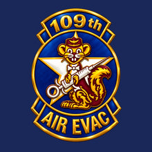 Load image into Gallery viewer, 109th Air Evac Navy TShirt Hoodie (Premium)
