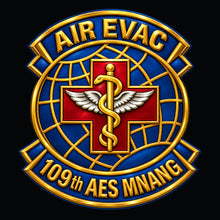 Load image into Gallery viewer, 109th Air Evac Black Hyperion Poly Hoodie (Premium)
