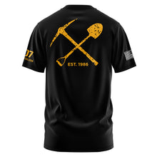 Load image into Gallery viewer, NTC - Goldminers Black Guardian Poly TShirt (Premium)
