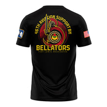 Load image into Gallery viewer, Bellators 46th ASB &quot;Athletic&quot; Fit Guardian Black TShirt (Premium)
