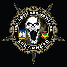 Load image into Gallery viewer, HSC Spearhead 46th ASB &quot;Loose&quot; Fit Guardian Black TShirt (Premium)
