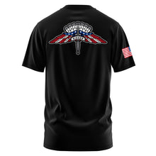 Load image into Gallery viewer, JRTC Airdrop Branch FFJM &quot;Loose&quot; Fit Black Poly TShirt (Premium)
