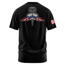 Load image into Gallery viewer, JRTC Airdrop Branch MFFJM &quot;Loose&quot; Fit Black Poly TShirt (Premium)
