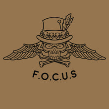 Load image into Gallery viewer, JRTC Airdrop Force Skull &quot;Loose&quot; Fit Brown Poly TShirt (Premium)
