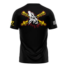 Load image into Gallery viewer, NTC Wolf &quot;Athletic&quot; Fit Guardian Black TShirt (Premium)
