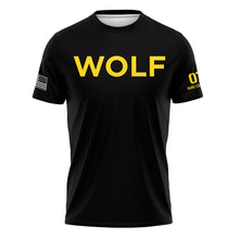 Load image into Gallery viewer, NTC Wolf &quot;Athletic&quot; Fit Guardian Black TShirt (Premium)
