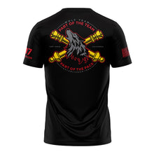Load image into Gallery viewer, NTC Red Team &quot;Athletic&quot; Fit Guardian Black TShirt (Premium)
