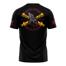Load image into Gallery viewer, NTC Red Team &quot;Athletic&quot; Fit Guardian Black TShirt (Premium)
