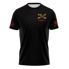 Load image into Gallery viewer, NTC Red Team &quot;Athletic&quot; Fit Guardian Black TShirt (Premium)
