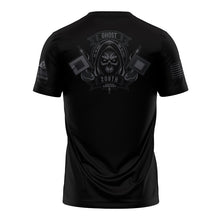 Load image into Gallery viewer, 208th Signal Co Stealth "Athletic" Fit Guardian Black Poly TShirt (Premium)
